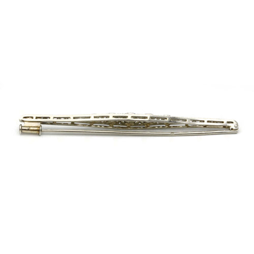 Broche Broche or platine diamants 58 Facettes 240217R