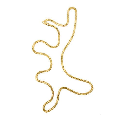Collier Collier en or jaune maille œil de tigre 58 Facettes 33121