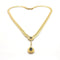 Collier Collier maille anglaise or jaune, saphirs, diamants 58 Facettes
