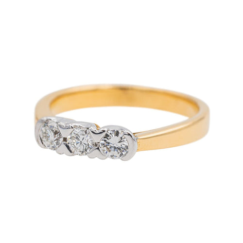 Bague 53 Bague Trilogie Or jaune Diamant 58 Facettes 3002093CN