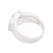 Bague 52 Bague moderniste en or blanc, diamant. 58 Facettes 33844