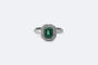 Bague Oro Bianco / 14 Anello in oro bianco con diamanti e tormalina 58 Facettes anl790
