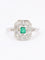 Bague 54 Bague Art Deco émeraude diamants taille ancienne 58 Facettes 1108.9