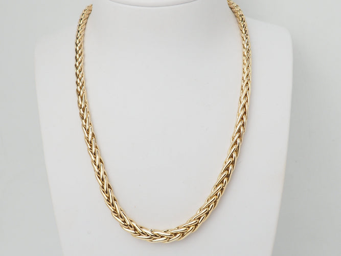 Collier Collier maille palmier en or jaune 58 Facettes 33446