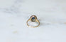 Bague 52.5 Bague Marguerite ancienne or jaune, saphir et diamants 58 Facettes