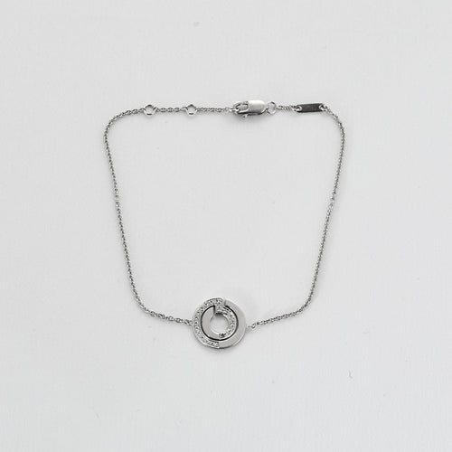 Bracelet DINH VAN - Seventies - Bracelet or blanc et diamants 58 Facettes GAP15292