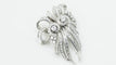Boucles d'oreilles Broche Art déco double clips en or blanc et platine, diamants 58 Facettes 32946
