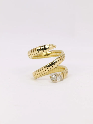Bague 54 Bague serpent tubogas diamants 0,4 ct 58 Facettes J390