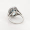 Bague Bague de fiançailles en platine avec saphir aigue-marine de 5,25 ct et diamants, 6 bijoux 58 Facettes G13367