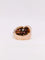 Bague 54.5 Bague tank or rose diamant grenats 58 Facettes J369