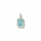 Pendentif Pendentif vintage en or blanc et aigue-marine 58 Facettes