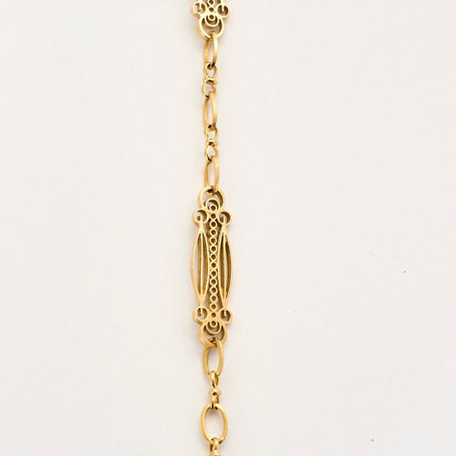 Collier Chaine giletière or jaune 58 Facettes ROD3564