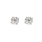 Boucles d'oreilles Puces d'oreilles or blanc et diamant 58 Facettes LF18
