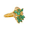 Bague 52 Bague Or jaune Emeraude, Diamant 58 Facettes 4169050CN