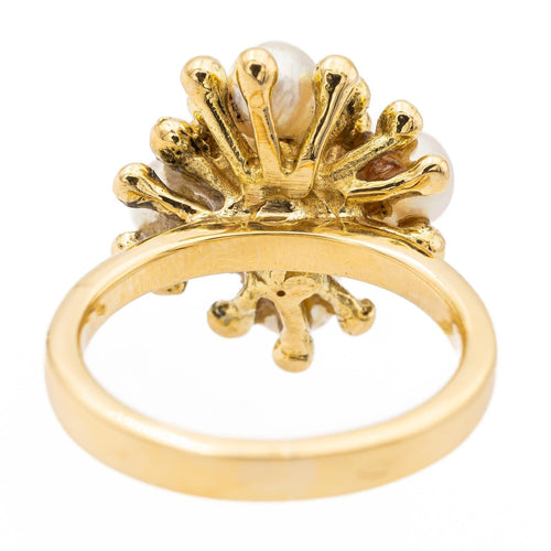Bague perle Or jaune Perle