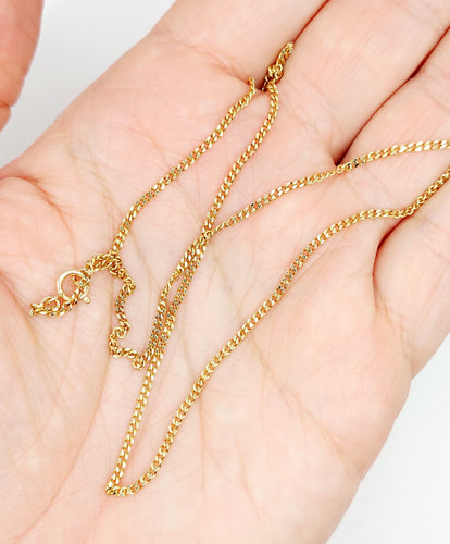 Collier Chaîne - Chaîne gourmette vintage en or 18k 44 cm 58 Facettes A06575
