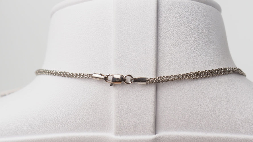 Collier Collier en or blanc et diamants 58 Facettes 31942