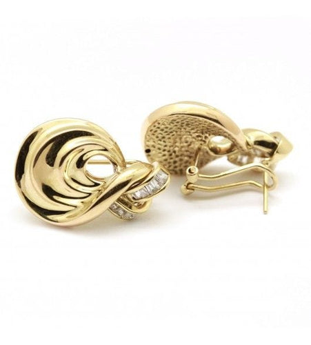 Boucles d'oreilles Boucles d'oreilles - Or jaune et diamants 58 Facettes 160188R