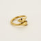 Bague 54 Bague "Serpents"  en or jaune et rubis de synthèse 58 Facettes BIA10342