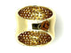 Bague 56 Bague or jaune 18K pavée de diamants blancs et cognacs (4.2ct) 58 Facettes