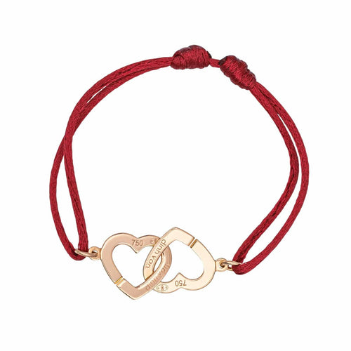 Bague Dinh Van Bague Double coeur Or rose 58 Facettes 3914638CN