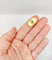 Bague 50.5 Bague marquise vintage or plaque de nacre, marguerite, émeraude et diamants 58 Facettes A03995