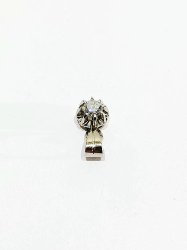 Pendentif Pendentif or blanc platine et diamant 58 Facettes