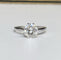 Bague 51 Bague solitaire en or blanc et diamant 58 Facettes