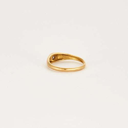 Bague 52 Chevalière or jaune Diamant 58 Facettes LP555/10
