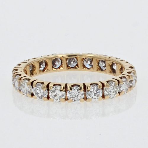 Bague 52 Alliance diamants or jaune 58 Facettes 21-066-52