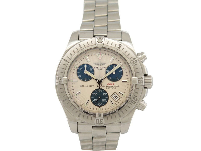 Montre montre BREITLING colt a73380 42mm en acier date chronographe quartz 58 Facettes 272644