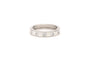 Bague contemporaine en or blanc 18 carats sertie de diamants "taille" brillant (+-0.25ct)