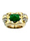 Bague 52 Bague vintage vers 1950 or jaune, émeraude et diamants 58 Facettes