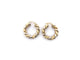 Boucles d'oreilles Grandes créoles torsadées or jaune 58 Facettes