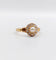 Bague 48.5 Bague marguerite antique or rose 18k perle et diamants taille roses (circa 1900) 58 Facettes A06176