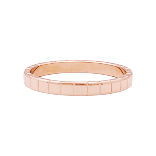 Bague Chopard "Ice Cube" or rose.