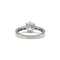 Bague 54 Solitaire accompagné - Or blanc et Diamant 1,27 cts 58 Facettes 250343R-120398R