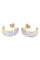 Boucles d'oreilles Demi-créoles diamantées 58 Facettes 089591