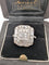 Bague 52 Bague en or blanc avec diamants baguette et brillants 58 Facettes