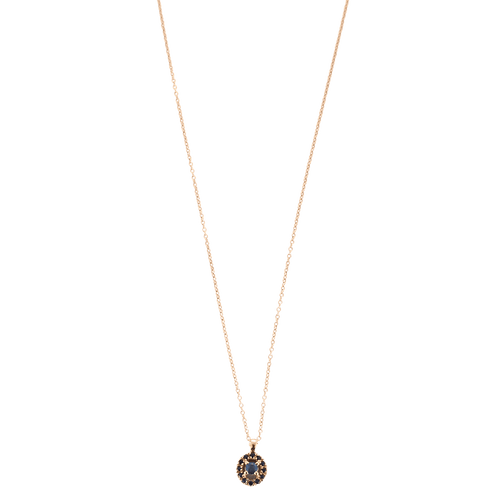 Collier MAUBOUSSIN - COLLIER OR ROSE  ET SAPHIRS . 58 Facettes BO/240005/