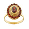 Bague avec grenats
