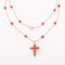 Sautoir en or et corail