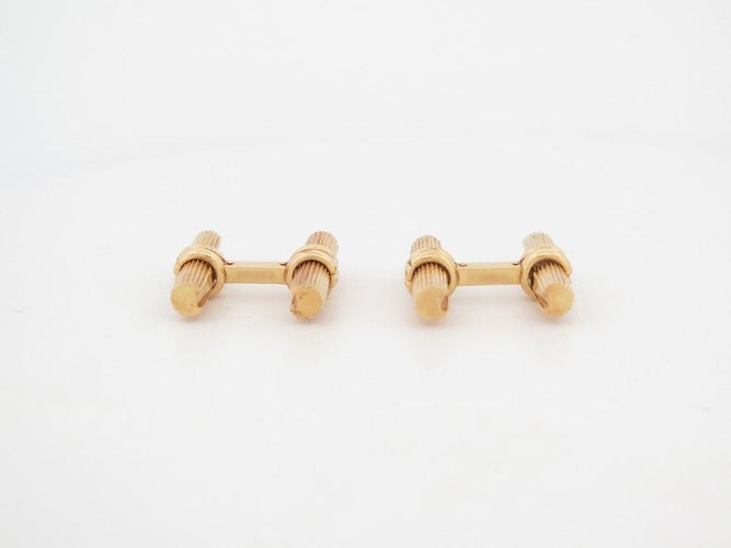 Boutons de manchette boutons de manchettes BOUCHERON en or 19 batonnets faisceaux 58 Facettes 260635