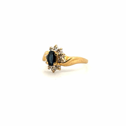 Bague 52 Bague Pompadour saphir et diamants 58 Facettes 64-GS35885-3