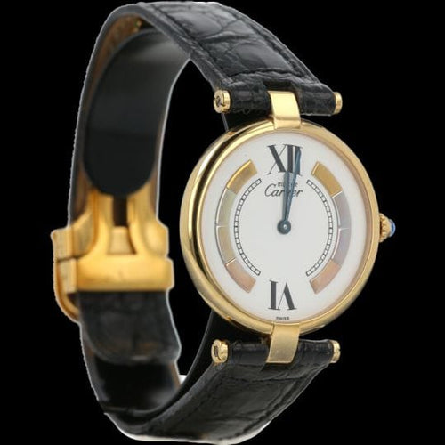 Montre Cartier Montre Must Vendome Vermeil 58 Facettes MT44888