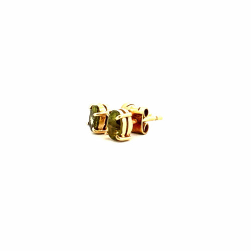 Boucles d'oreilles Puces D'oreilles Or Jaune & Tourmaline 58 Facettes