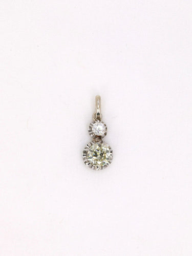 Pendentif Pendentif platine diamants taille ancienne 0,79 ct 58 Facettes J421