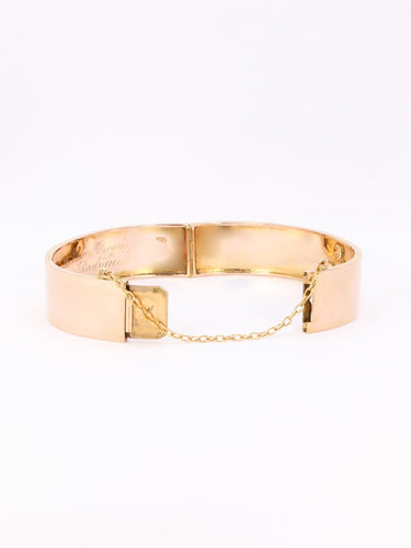 Bracelet Bracelet jonc maçonnique or rose perles fines 58 Facettes 1133.1