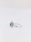 Bague 58 Bague marguerite carrée or blanc émeraude diamants 58 Facettes J206