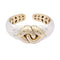 Bracelet Bracelet Bulgari, "Doppio Cuore", deux ors. 58 Facettes 33711